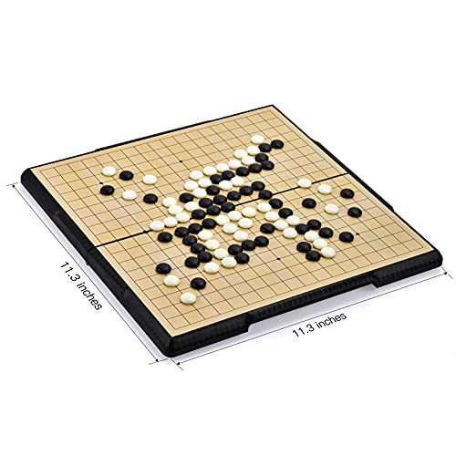 Juego de mesa Go con tablero portátil plegable 19x19 miniatura 2