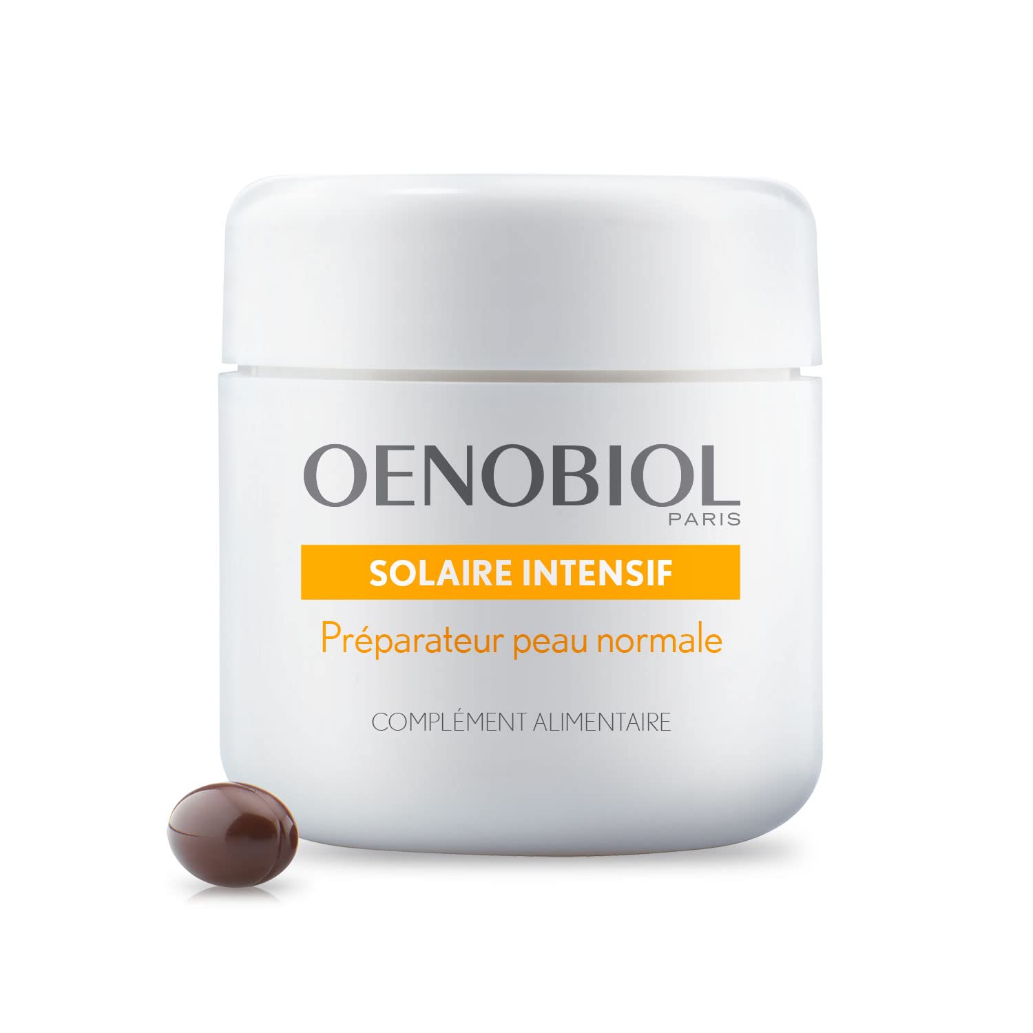 OENOBIOL - Compléments Alimentaires - Préparateur Solaire - Peaux Normales - A base de Lycopène, Lutéine, Vitamine E et Sélénium - Programme 1 mois - 1 Boîte de 30 Capsules