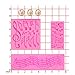 3 Pieces Music Note Fondant Mold Music Note Lace Mat Silicone Musical Candy Mold for Cake Decoration