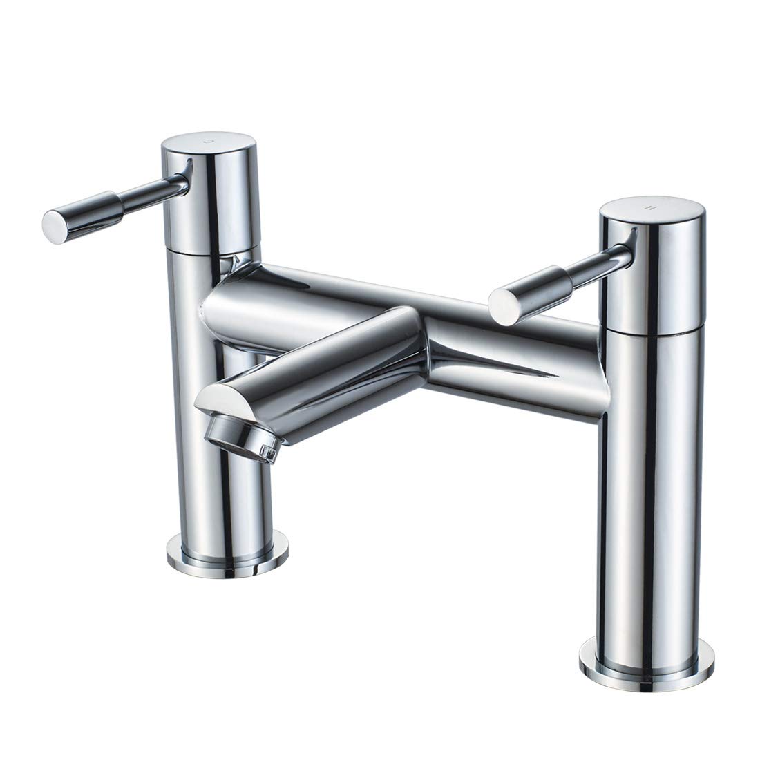 Sponsored Ad – Bath Mixer Tap,Bathroom Double Lever Bath Tub Filler Mixer Tap Solid Brass Fitting