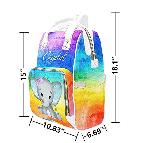 backpack diaper bag with name