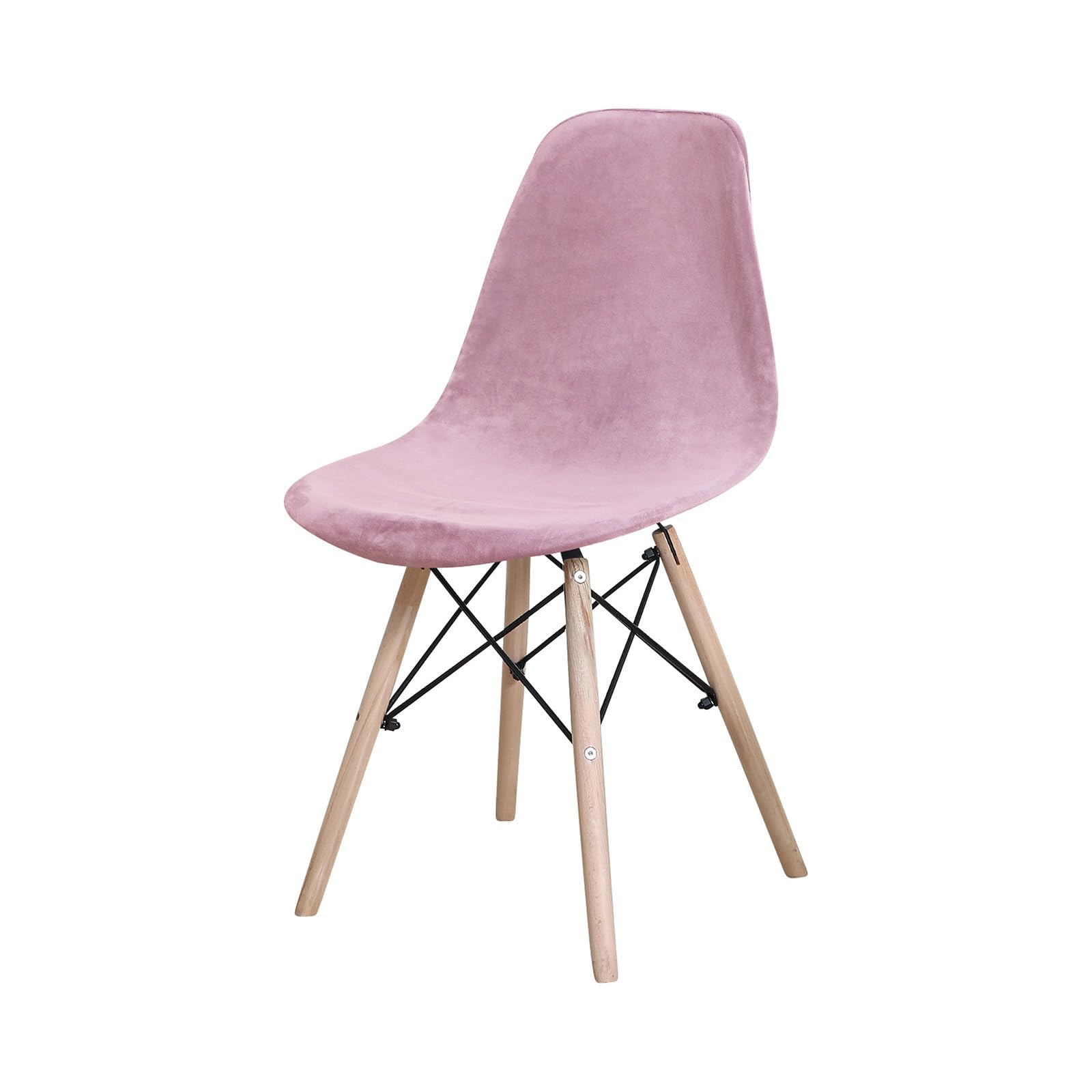 Housse Chaise Lot De 2 4 6, Velours Housse De Chaise Scandinave Antidérapant Lavable Housse pour Chaise De Salle à Manger Scandinave-Rose-6 Morceaux