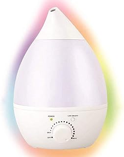 Humidificateur À Brume Fraîche, Diffuseur D'huile Aromatique, Unité D'humidification De Qualité Supérieure, Fonctionnement Silencieux, 2,8 litres, Fonction De Veilleuse À LED 7 Couleurs