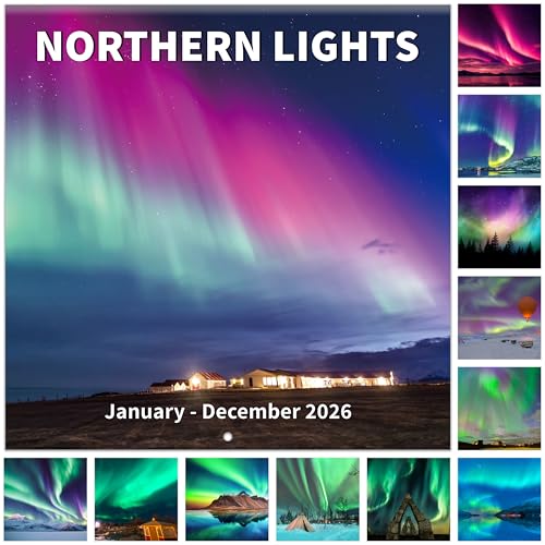 2026 Northern Lights Wall Calendar (12 x 24)