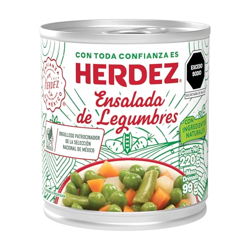 La Mejor Selección de Verduras más recomendados. 29 Herdez Ensalada de Legumbres Lata 220 g