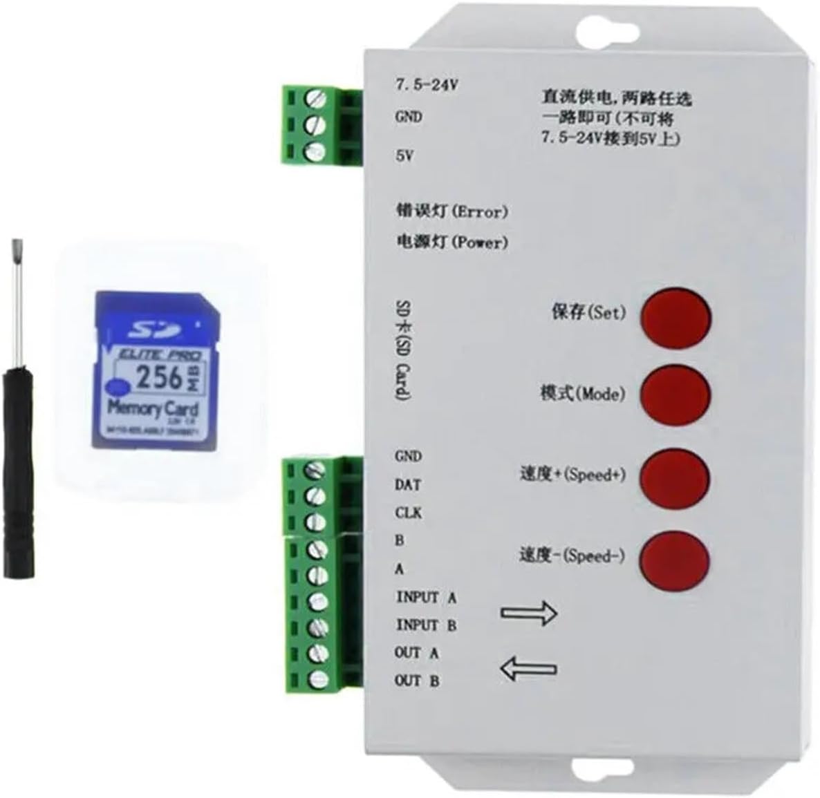 T1000s K1000s コントローラ WS2812B、WS2811、APA102、T1000S WS2813 LED 2048
