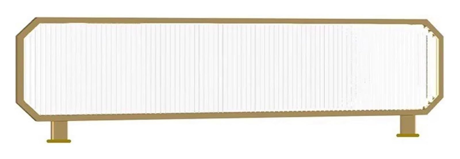 Restaurant Decorative Partitions For Dining Area Partition Semi-Privacy Table Low Fence(Gold-a,2pcs-47.2x11.8in)
