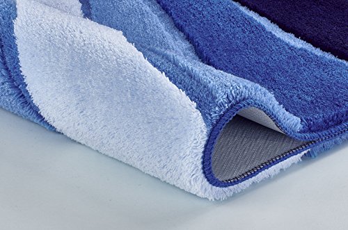 Meusch Bath Mat Ocean Suitable for Under-Floor Heating Royal Blue 55X65, WC-VORLAGE O.AUSSCHNITT multicoloured
