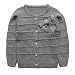 eTree Little Girls' Baby Cute Pearl Bow Buttons Cashmere Cardigan Sweaters