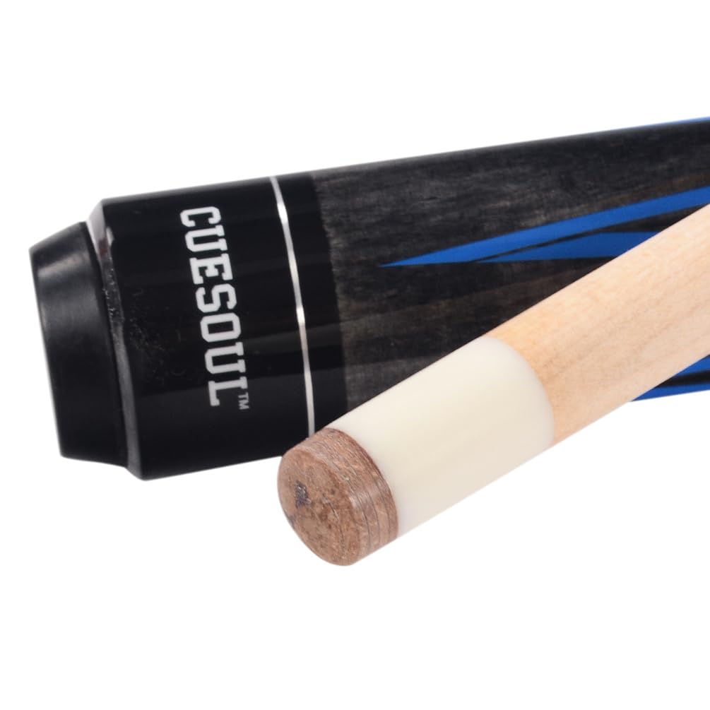 CUESOUL Stecca da Biliardo 58 Pollici 19 Oz 1/2 Snodato Acero