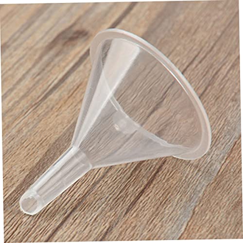 Gcroet Kleiner Trichter klares Plastik -Mini -Transparent -Einreichungsflasche für Parfümöl kleine Proben Mini -Trichter, Plastiktrichter, klarer Trichter, Kochtrichter, Anmeldung Trichter Cover