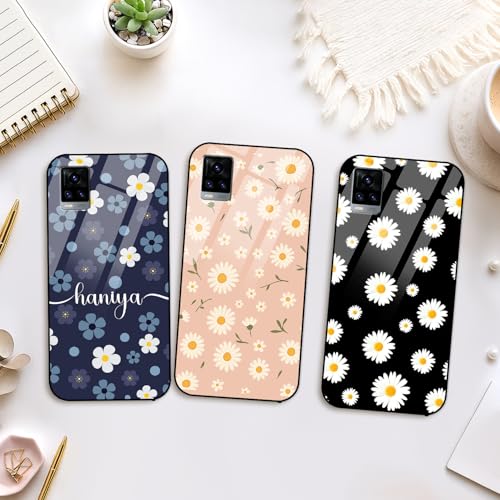 Image of COLORflow Back Cover Compatible with Vivo V20 | Daisy Garden Customized | Shockproof TPU Bumper with Camera Protection Back Cover Compatible with Vivo V20