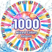 1000 Water Balloons – Water Balloons Quick Fill for Kids & Adults, No Tying Needed, Strong & Durable for Outdoor Summer Fun, Water Balloon Fights, Pool Parties