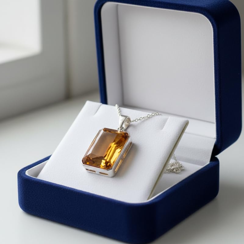 Pendentif en quartz orange, le cadeau idéal avec collier de 18 pouces - 4