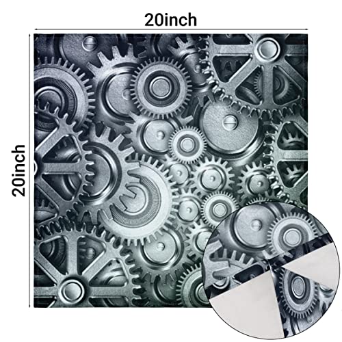Servilletas de Tela Steampunk Gears Set x4 20x20 pulg miniatura 7