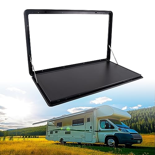 Mesa plegable externa para caravana, mesa colgante externa de aluminio, mesa de comedor colgante de pared, mesa de hoja caída, carga máxima, perfecta para autocaravanas y autocaravanas