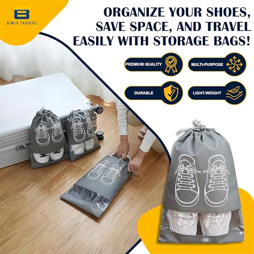 Image of Crae Shoes Bag for Travel & Storage Organizer for Men & Women | Travel Accessories | Shoe Organizer | Shoe Cover for Travel Essentials.