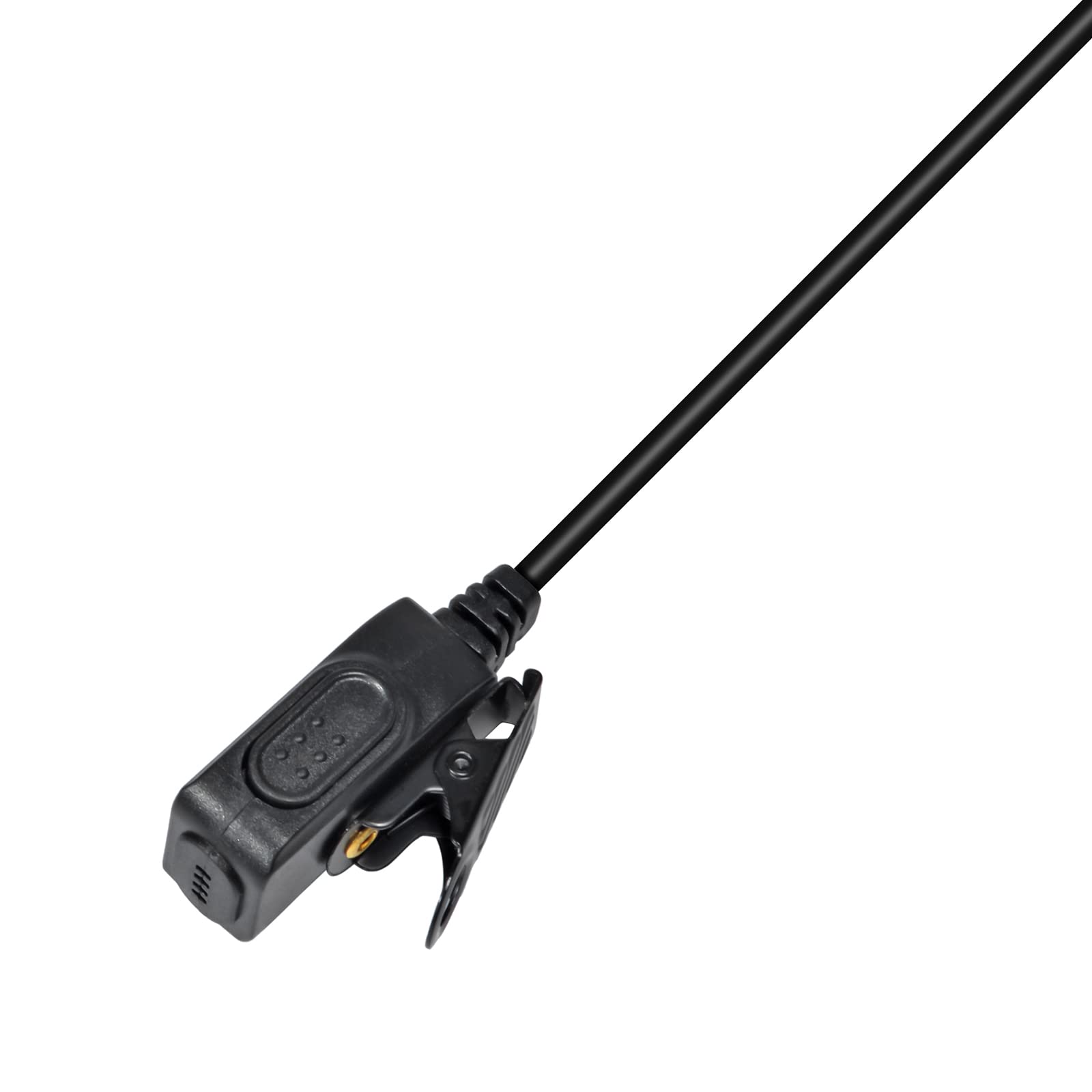 UAYESOK Auricolare radio a 2 pin con microfono PTT e auricolari morbidi per Midland G7 G7PRO G8 G9 G5 G6 XT60 XT70 M24 M48 GXT550 GXT650 Alan39 Alan42 PMR446