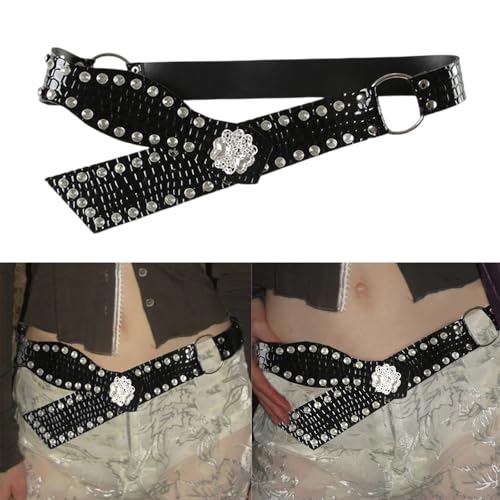 Stylish Women PU Leather Belt Hollows Pattern Waistband Adjustable Waist Belt Fashionable Women’s Accessory2