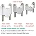 Xitomer 7/8'' Motorcycle ATV Dirt Bike HandleBar Risers Without Clamps, Fit For Grom MSX125 / CRF250L, Z125, DRZ400 / V-Strom, FZ16 TT-R230 (20mm(25/32''),silver)