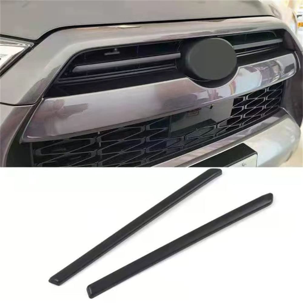 Forten Kingdom 2PCS Set Glossy Black Car Grille Center Grille Inserts Cover Trims For Toyota 4Runner TRD Pro/Sport 2020 2021 2022 2023 Car Vehicle Exterior Decoration Accessories