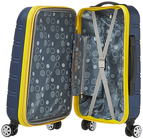 Image of Rockland Melbourne Expandable Hardside Spinner Suitcase, Navy blue, Taille unique, Melbourne Expandable Trolley Suitcase