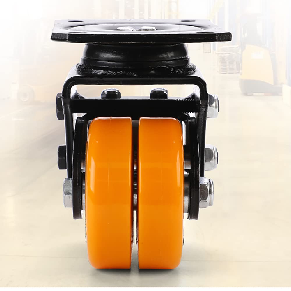 Toplionace Ruote Ammortizzanti Molla Ruota Universale AGV Porta Trolley Ruota Telescopica in Poliuretano Sospensione (2,0 Pollici)