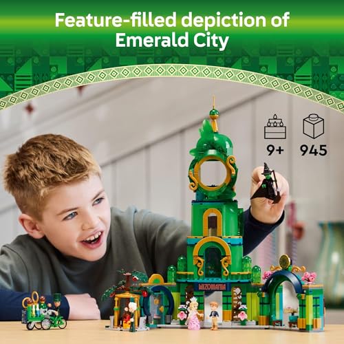 LEGO Wicked Welcome to Emerald City Building Toy - Wicked Toy for Kids, Ages 9+ - Gift for Girls and Boys with Tower Model, Glinda, & Elphaba Minidolls - 75684 - image 2