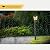 Hardwired 120V Dusk to Dawn Outdoor Post Light Black Roman, Waterproof Aluminum Pole Light Fixture with Pier Mount Base, Exterior Lamp Post Lantern Head with Clear Glass for Garden Yard Patio Pathway