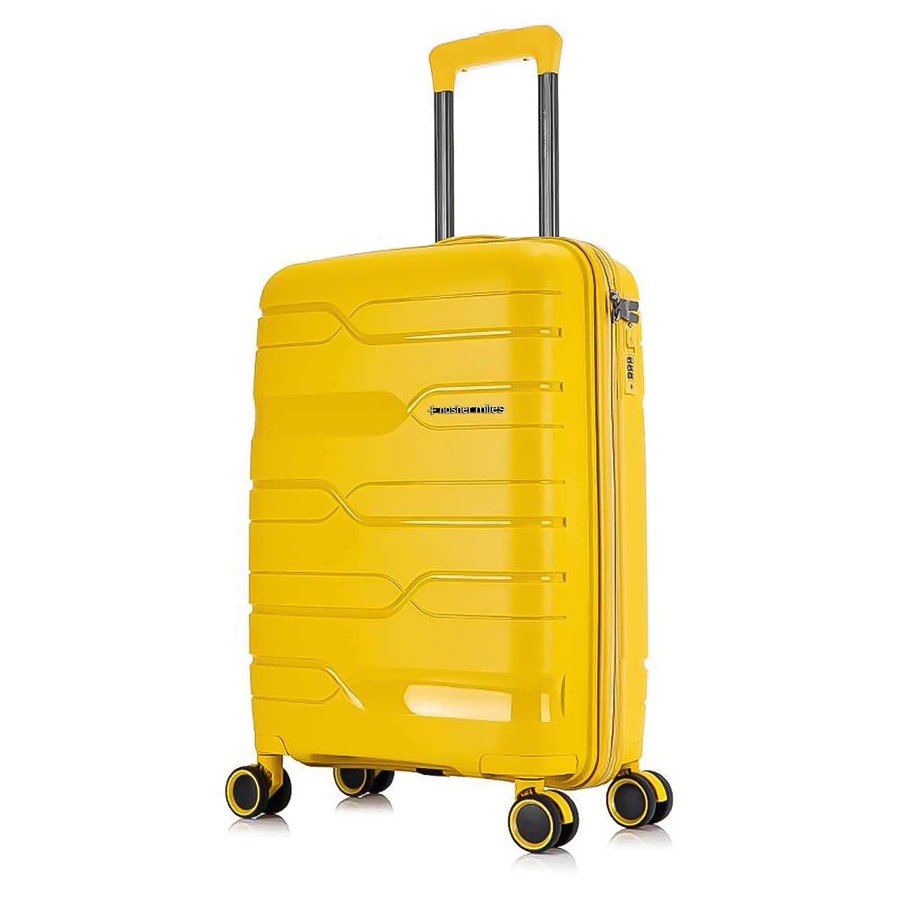 Nasher Miles Paris Hard-Sided Polypropylene Cabin Luggage Yellow