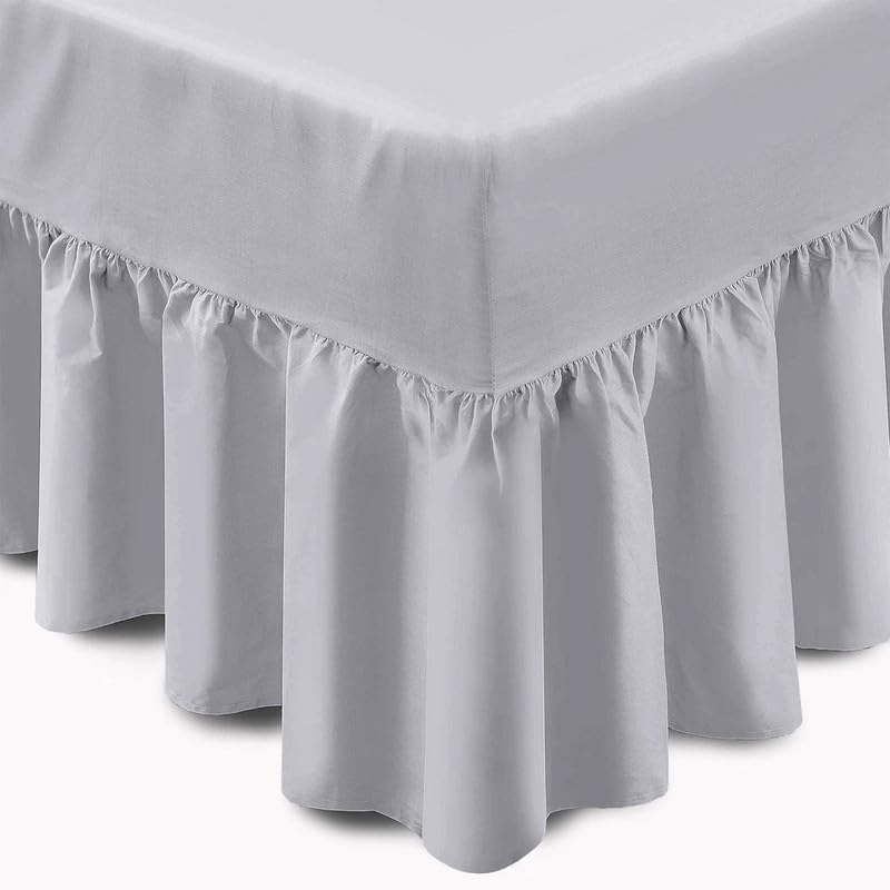 Easy Care Plain Polycotton Pillow Pair Only – Super Soft Non-Iron Fade Resistant (SLVR PP)