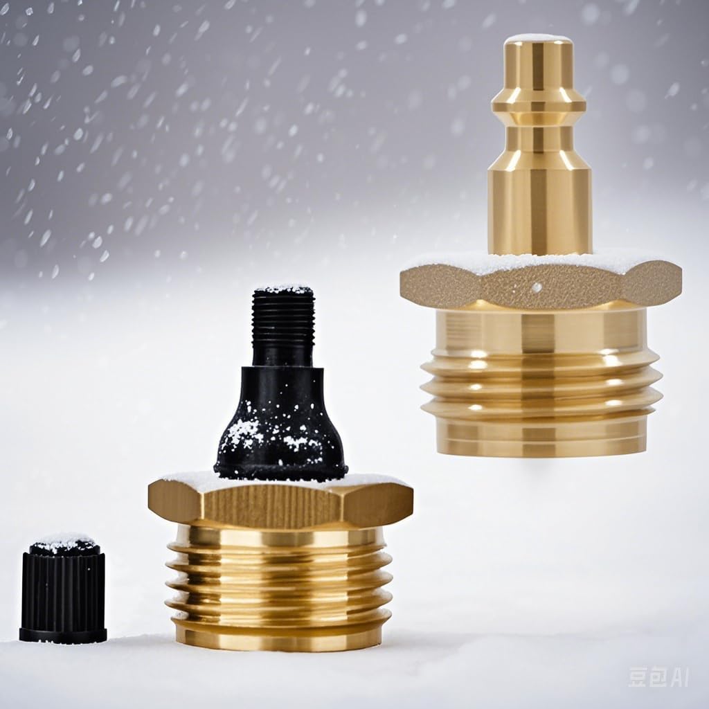 2Pcs Tylove RV Brass Blow Out Plug&Winterized Blow Adapter,Quick Connect Plug to garden hose, RV, Boat,Camper and Travel Trailer, Helps Clear Water Pipes During Winterization (B+ Plug)