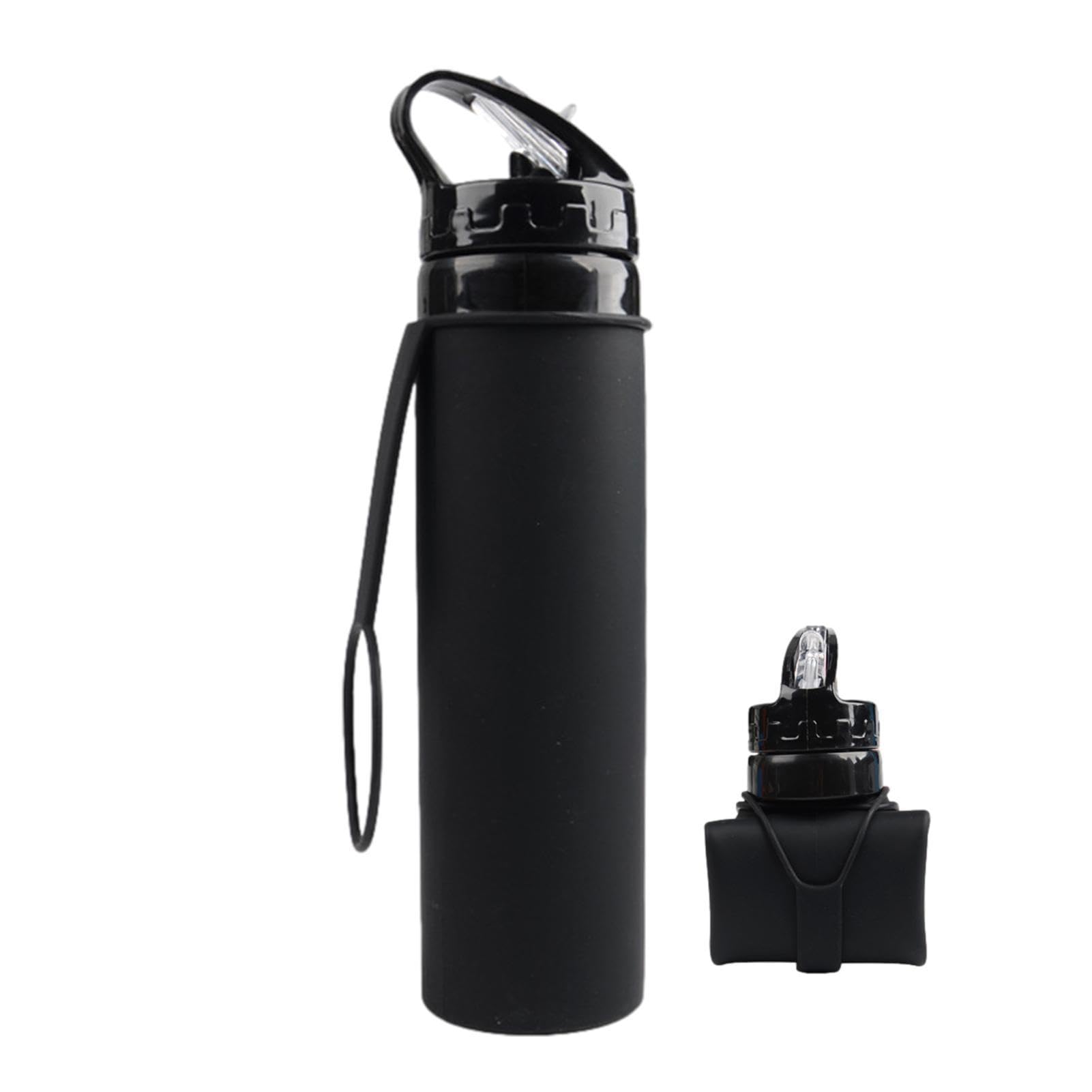 Borraccia Pieghevole In Silicone | 550 Ml | A Prova Di Perdite E Senza BPA | Ideale Per Escursioni, Campeggio, Viaggi E Palestra