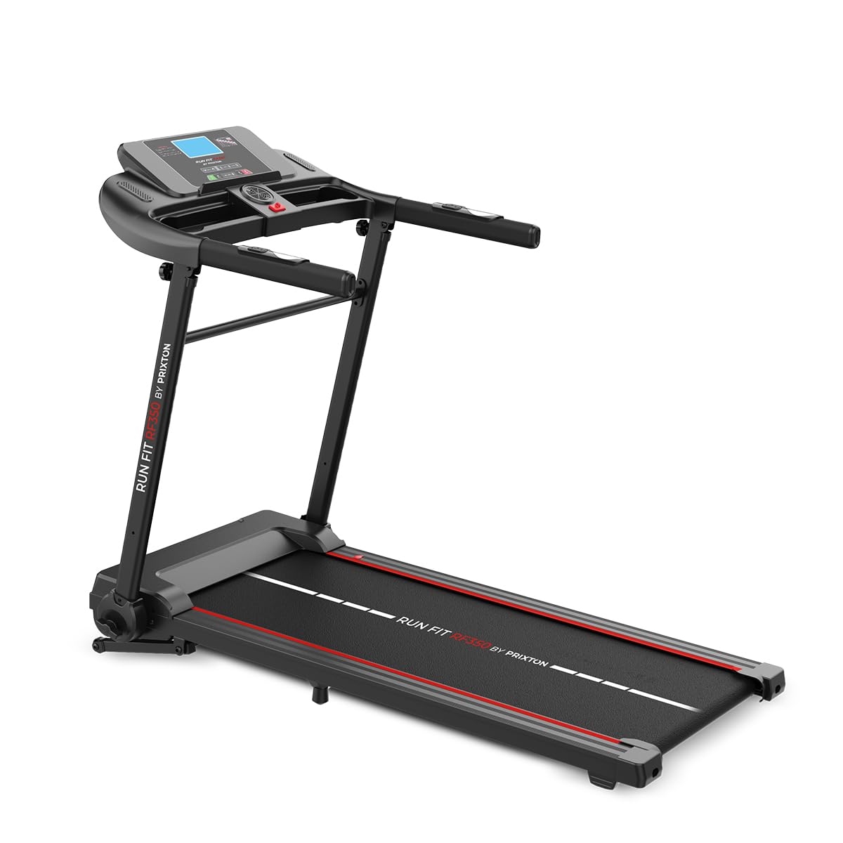 PRIXTON Cinta de Correr Run Fit RF350, Cinta de Andar Plegable, Velocidad máxima 16 km/h, App móvil, 16 Programas, 15 Niveles Inclinación, Altavoz Bluetooth, Distancia, Calorías, Tiempo y Pulso
