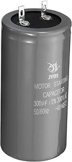PATIKIL Motor Start Capacitor, 300uf 300V 50/60Hz CD60 Running Capacitor for Air Conditioners, Electric Motor Starts