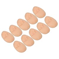 Vista 7 de 10 cabezas de práctica para la piel, cabeza de entrenamiento de maniquí de maquillaje profesional, ajuste universal, silicona suave reutilizable