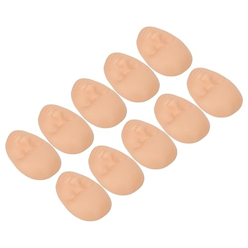 Miniatura 7 de 10 cabezas de práctica para la piel, cabeza de entrenamiento de maniquí de maquillaje profesional, ajuste universal, silicona suave reutilizable