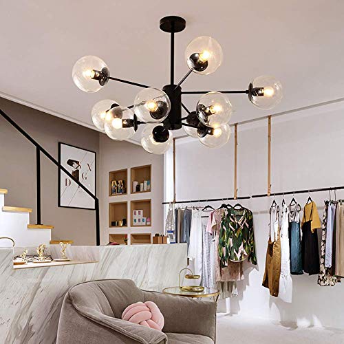 Candelabro moderno Sputnik de 6 luces doradas con brazos ajustables 3
