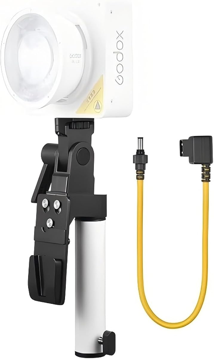 Godox AK-B02 V-Mount Battery Handgrip for ML100R ML100Bi LED Lights | D-Tap to 2.5mm DC Cable Included, Provides Portable Power Solution Compatible with ML60II Bi LED Video Light for Shooting