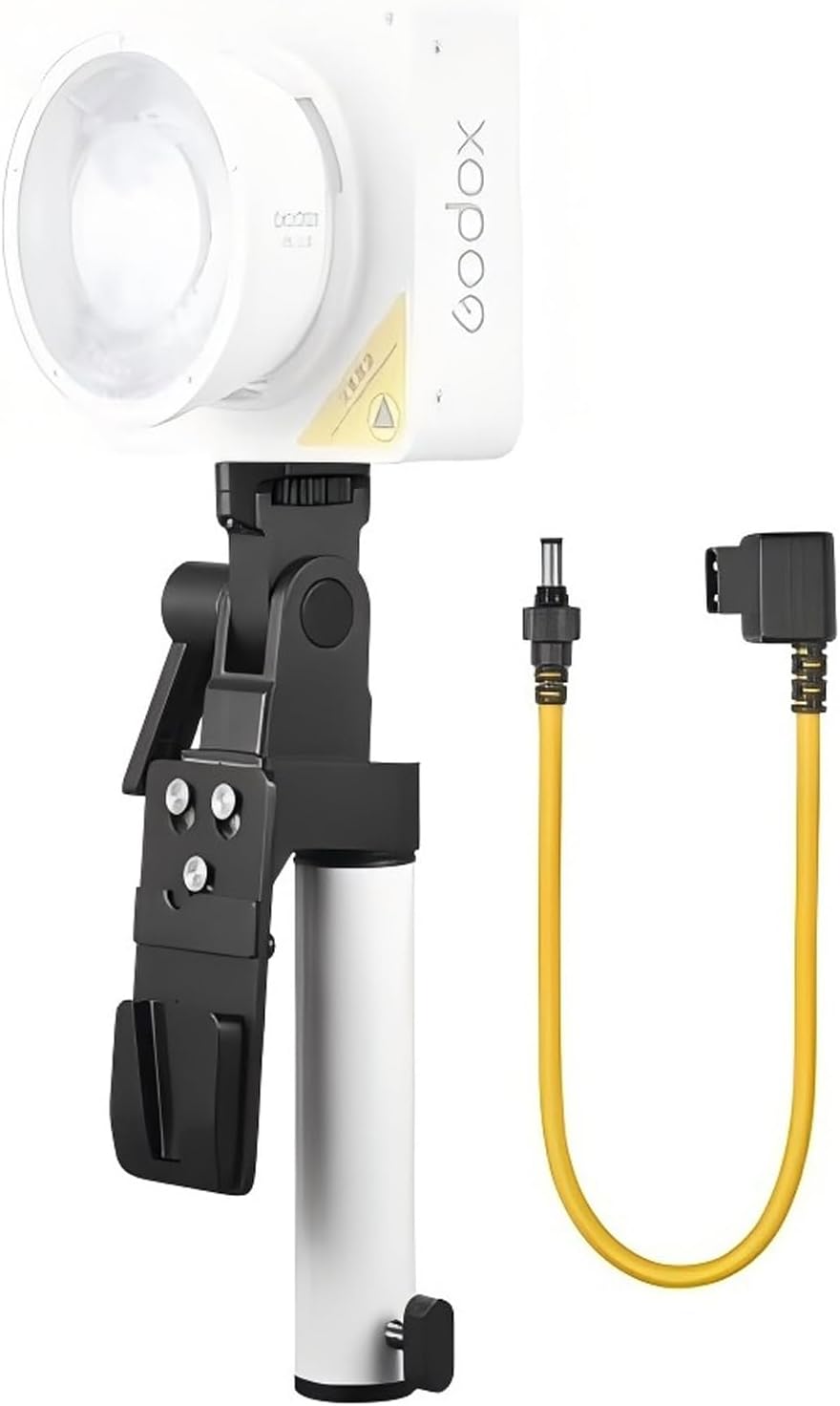 Godox AK-B02 V-Mount Battery Handgrip with D-Tap to 2.5mm DC Cable, Compatible with ML100R ML100BI ML60IIBi LED Video Light