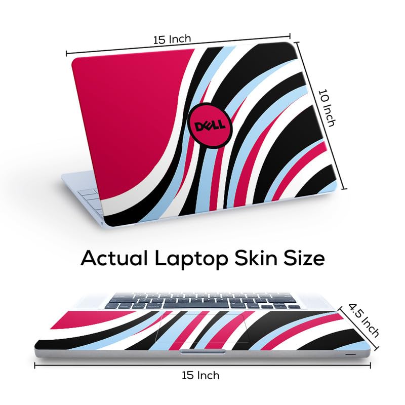 Image of Galaxsia DL350 Top+Wrist Pad Vinyl Laptop Skin /Sticker /Cover for 15 to 15.6 Inches Laptops Laminated-Removable-HD Quality Compatible for Dell-(15x10 Inches)