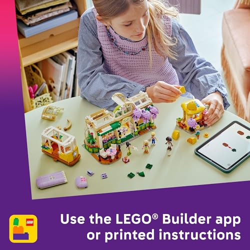 LEGO Friends Plant Café & Flower Shop Pretend Play Building Toy - Playset with 4 Minidolls and Cat Toy for Creative Storytelling - Birthday Gift Idea for Girls and Boys, Ages 9 and Up - 42671 - image 6