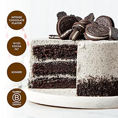 King Arthur Black Cocoa: Dutch Processed Cocoa Powder for Baking - Intense Dark Chocolate Flavor, Unsweetened, Perfect for Cakes, Cookies & Frosting - 14 oz Resealable Bag