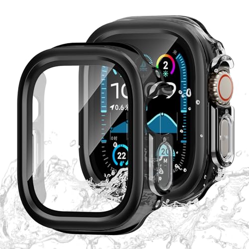 Protector de pantalla Apple Watch Ultra 49mm funda impermeable de PC y metal Ultra 2