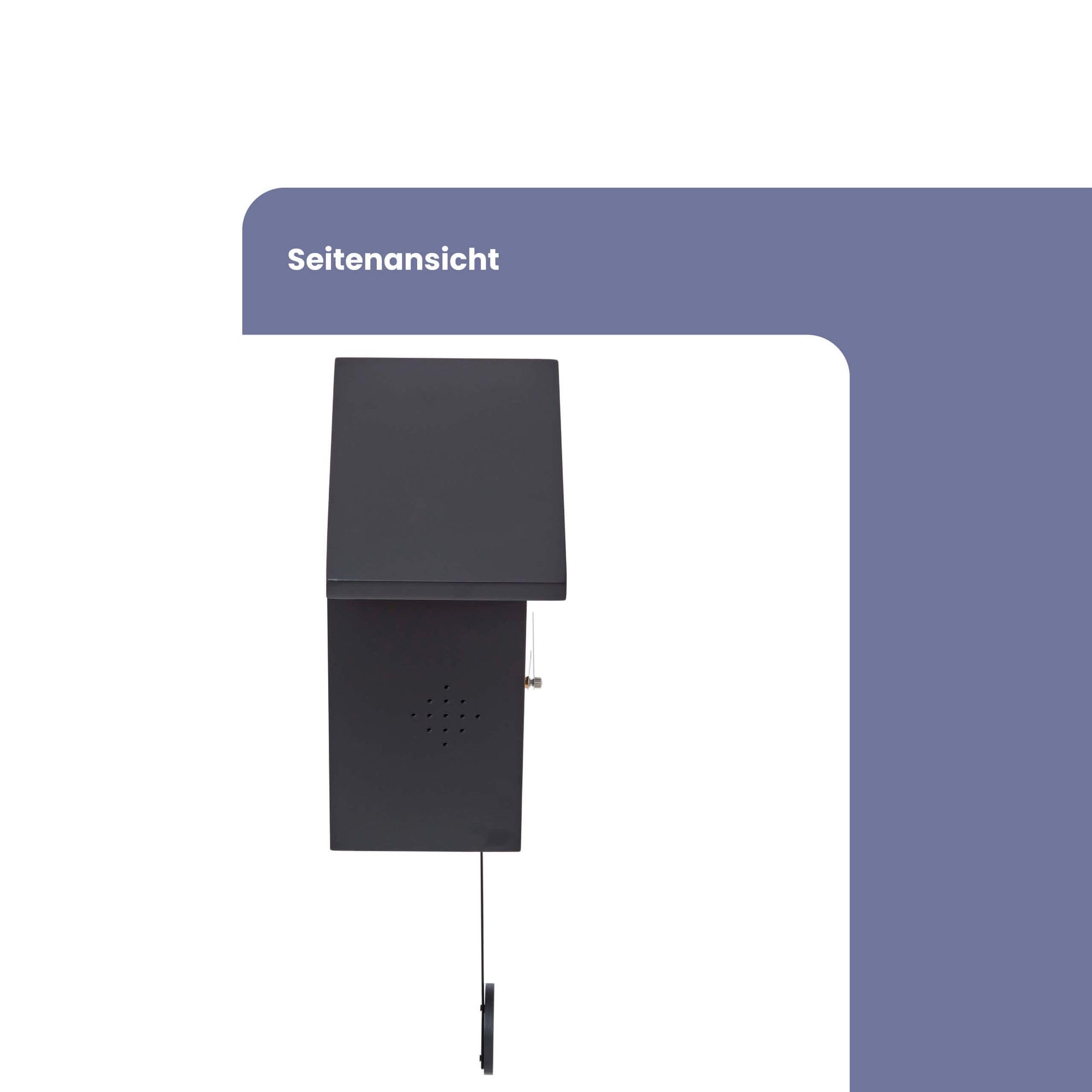 Kuckucksuhr SCHWARZWALDHAUS 25 x 28,5 x 12cm, Pendeluhr Wanduhr, Moderne Schwarzwalduhr, Pendeluhr mit Nachtruhefunktion, Vogelgezwitscher, Vogelstimme