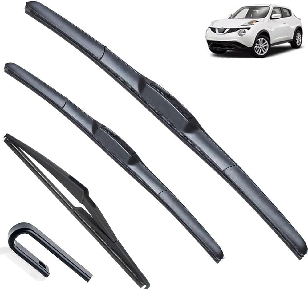 ZhangXD Front Windscreen Wipers For Nissan Juke F15 2010-2016, Windshield Window Brush Front Wiper Blades All-Weather Replacement Set Easy Installation