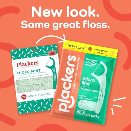 Image of Plackers Micro Mint Flossers, 90 count