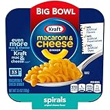 Kraft Spirals Original Macaroni & Cheese Easy Microwavable Big Bowl Dinner (3.5 oz Tray)