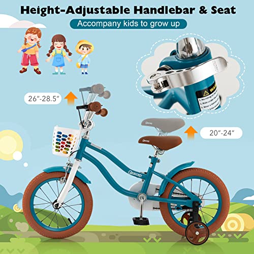 Image of BABY JOY Kids Bike, 12 14 16 18 20 Inch Boys Girls Bike w /Removable Basket