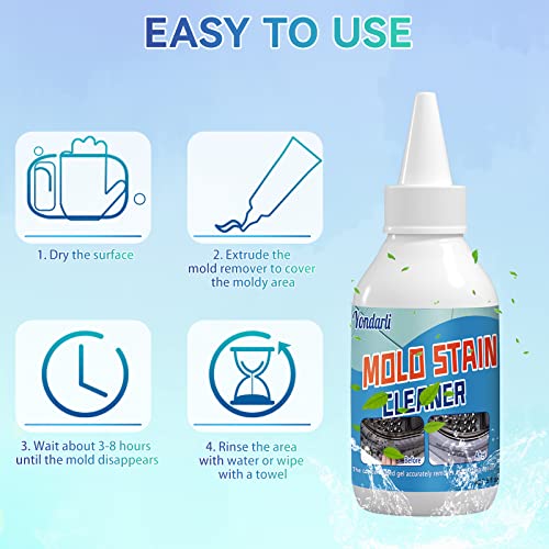Yondarli Mold Remover Gel, Mold Cleaner For Washing Machine Strips, Refrigerator Strips, Tiles, Grout Sealant Bathroom Home Kitchen Sinks Cleaning #TOP5